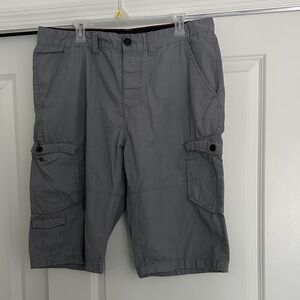 Route 66 Charcoal Cargo Shorts for Men
